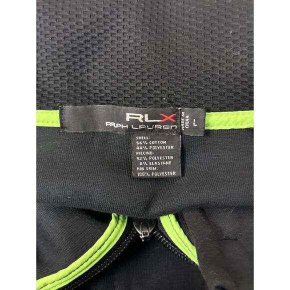 Ralph Lauren RLX Jacket Large Mens Black Softshell Reflective Full Zip - Picture 7 of 7